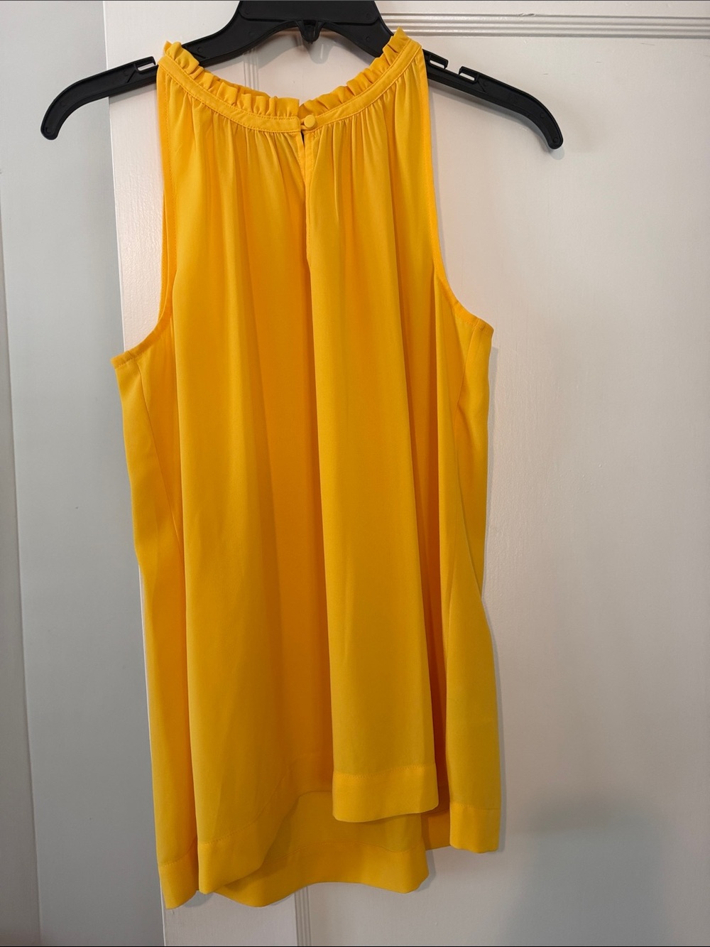 J. Crew Bright Yellow Ruffle-Neck Sleeveless Camisole